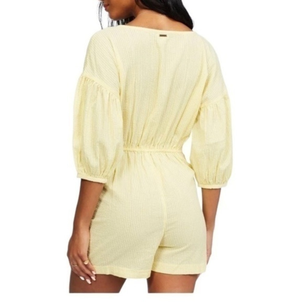 Billabong Sun Valley Romper Yellow Medium NWT - Picture 2 of 9